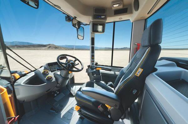 View inside of a JCB CommandPlus cab